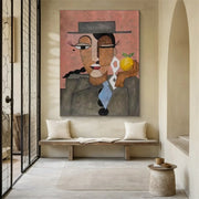 Abstract Portrait Colorful Painting #AP040