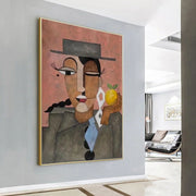 Abstract Portrait Colorful Painting #AP040