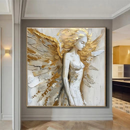 Abstract Angel Wing Textured Painting #AP018