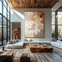 Serene Earth | Oversized 3D Textured Wabi-Sabi Abstract Hand-Painted Oil Painting