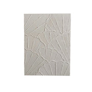White Minimalist Textured Painting Canvas #MM075