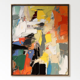 Abstract Plaster Painting 