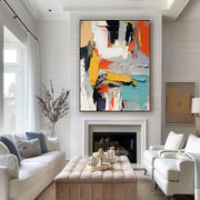 Abstract Plaster Painting 