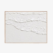 White Minimalist Textured Painting Canvas #MM019