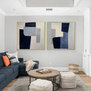 Abstract Square Set of 2 Wall Art #AB 496