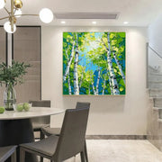 Flower And Tree Abstract Texture  Canvas Art #FT 230