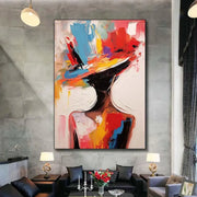 Abstract Portrait Colorful Painting #AP055