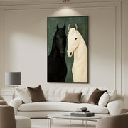 Abstract Animal Horse Canvas Art #AP164