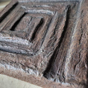 Structural Rustic Wall Art | Minimalist Paper Clay Wabi-Sabi Graphic
