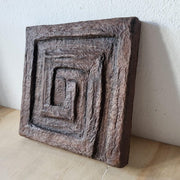 Structural Rustic Wall Art | Minimalist Paper Clay Wabi-Sabi Graphic
