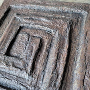 Structural Rustic Wall Art | Minimalist Paper Clay Wabi-Sabi Graphic
