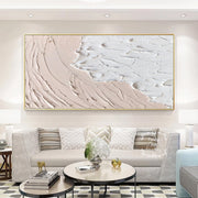 3D Texture Abstract White Painting | Minimalist Modern Texture Art