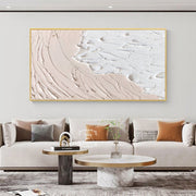 3D Texture Abstract White Painting | Minimalist Modern Texture Art