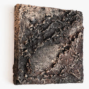 Contemporary Wabi-Sabi Earthy Tone Wall Sculpture - Handcrafted 3D Mixed Media Art
