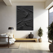 Minimalist Black Oil Painting 