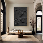 Minimalist Black Oil Painting 