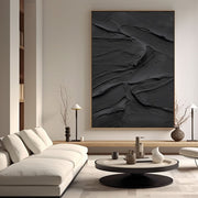 Minimalist Black Oil Painting 