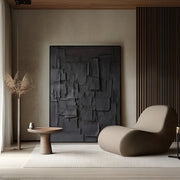 Minimalist Black Oil Painting 